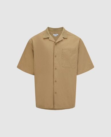  URBAN REVIVO - Áo sơ mi nam cổ bẻ tay ngắn phối túi Button Up Loose 