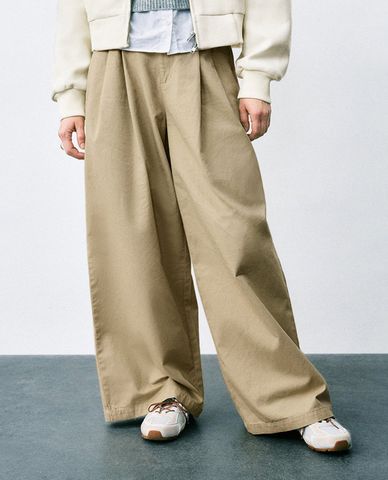  URBAN REVIVO - Quần nữ ống rộng hiện đại 