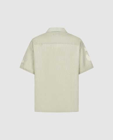  URBAN REVIVO - Áo sơ mi nam cổ bẻ tay ngắn trẻ trung 