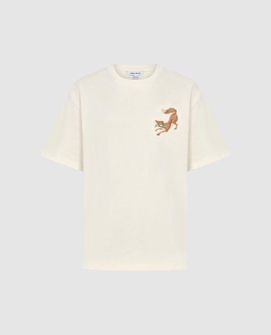  URBAN REVIVO - Áo thun nam cổ tròn tay ngắn trẻ trung 