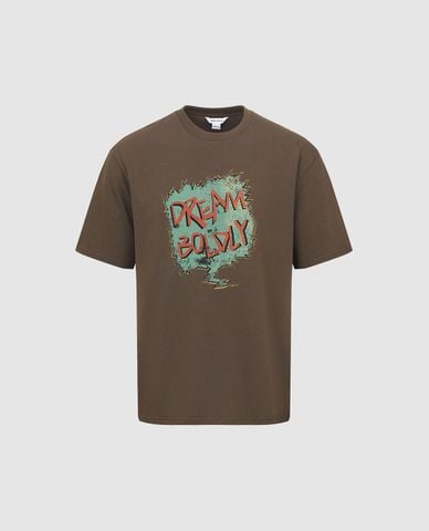  URBAN REVIVO - Áo thun nam cổ tròn tay ngắn 