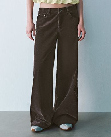  URBAN REVIVO - Quần nữ ống rộng thanh lịch Regular 