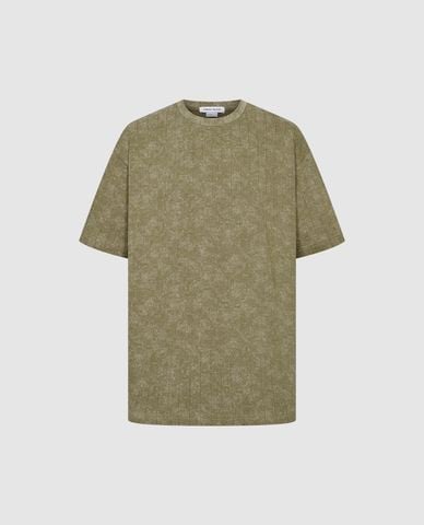  URBAN REVIVO - Áo thun nam cổ tròn tay ngắn trẻ trung 