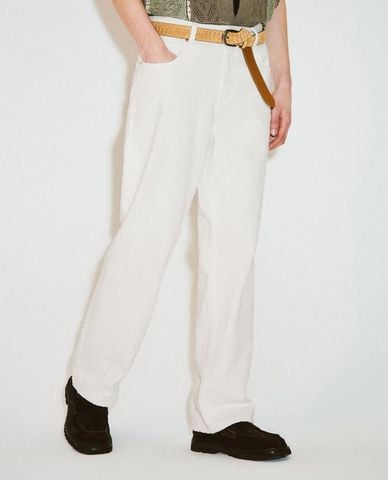  URBAN REVIVO - Quần jeans nam ống rộng thanh lịch 