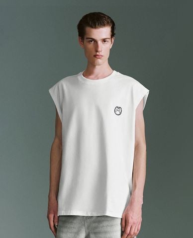  URBAN REVIVO - Áo thun nam cổ tròn tay ngắn 