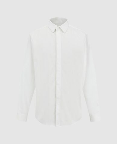  URBAN REVIVO - Áo sơ mi nam cổ bẻ tay dài Button Up Straight 