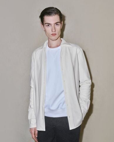  URBAN REVIVO - Áo sơ mi nam cổ bẻ tay dài thời thượng 