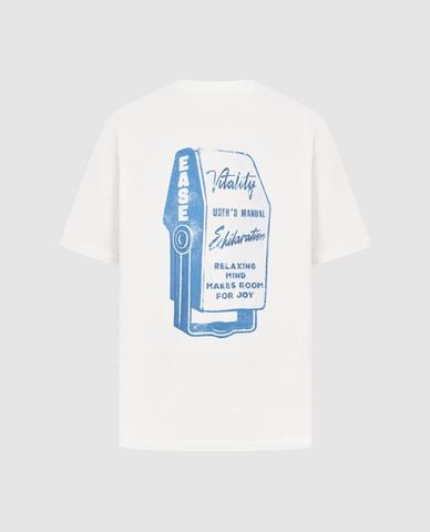  URBAN REVIVO - Áo thun nam cổ tròn tay ngắn cá tính 