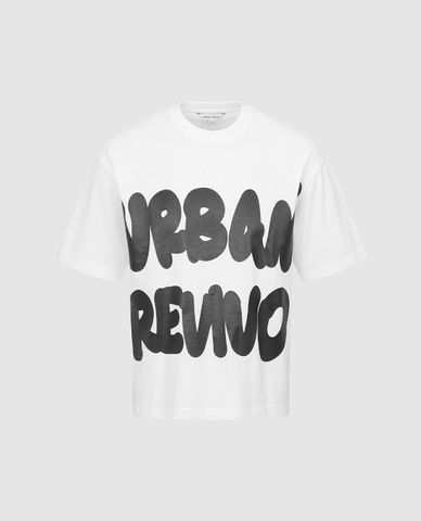  URBAN REVIVO - Áo thun nam cổ tròn tay ngắn Printed 