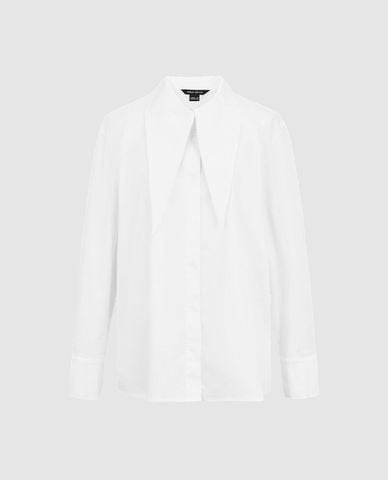  URBAN REVIVO - Áo sơ mi nữ cổ bẻ tay dài Button Up Loose 