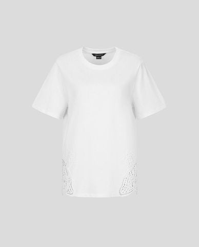  URBAN REVIVO - Áo thun nữ cổ tròn tay ngắn Loose 