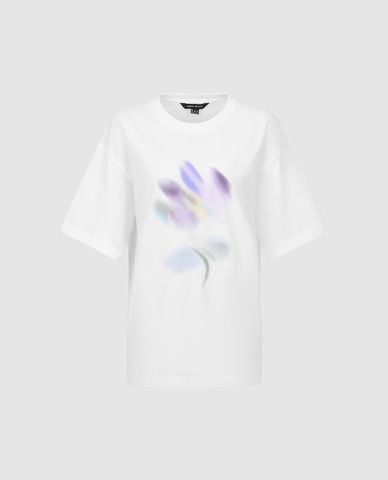  URBAN REVIVO - Áo thun nữ cổ tròn tay ngắn Printed 