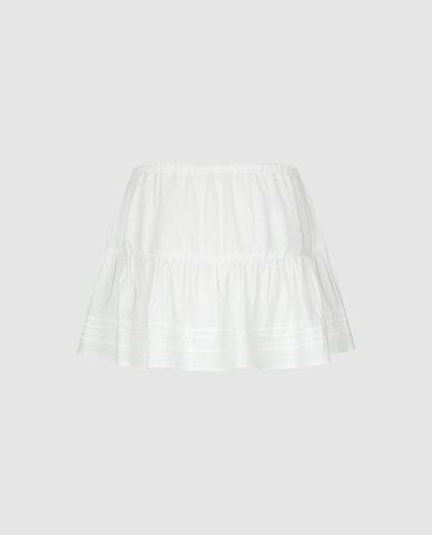  URBAN REVIVO - Chân váy xếp tầng mini nữ tính 