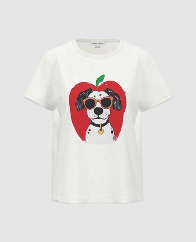  URBAN REVIVO - Áo thun nữ cổ tròn tay ngắn Printed 