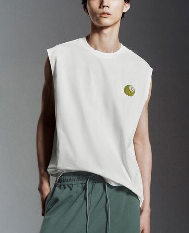  URBAN REVIVO - Áo sát nách nam in hình hiện đại 