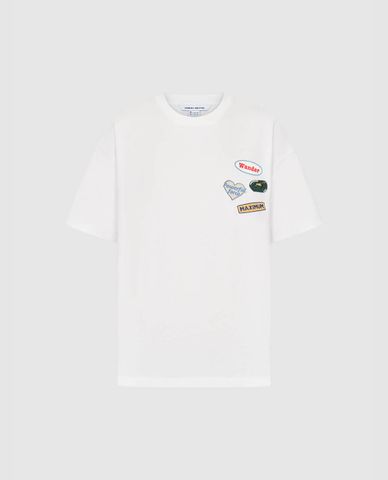  URBAN REVIVO - Áo thun nam cổ tròn tay ngắn hiện đại 