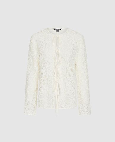  URBAN REVIVO - Áo kiểu nữ cột dây thời thượng 