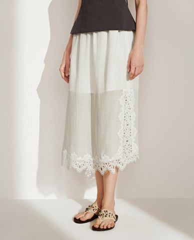  URBAN REVIVO - Chân váy phom suông midi A Line 