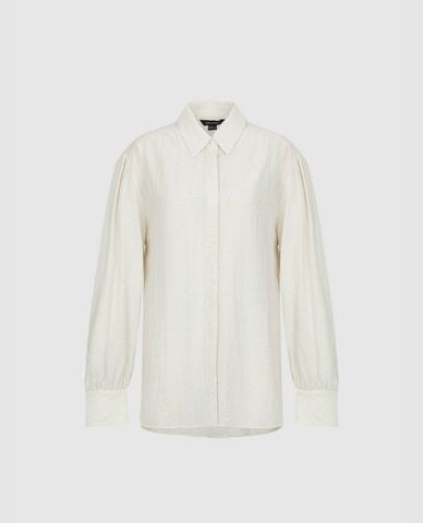  URBAN REVIVO - Áo sơ mi nữ cổ bẻ tay dài thanh lịch 