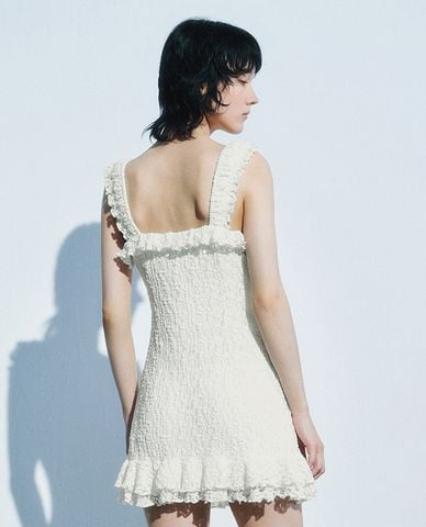  URBAN REVIVO - Đầm hai dây mini Ruffle 