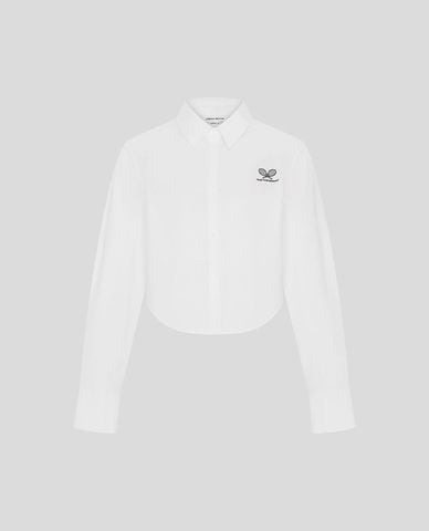  URBAN REVIVO - Áo sơ mi nữ cổ bẻ tay dài hiện đại 