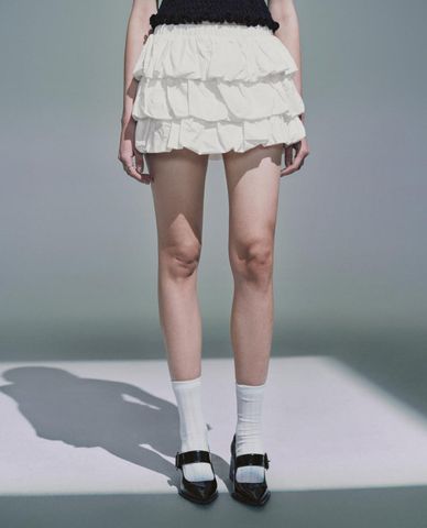  URBAN REVIVO - Chân váy xếp tầng mini sành điệu 