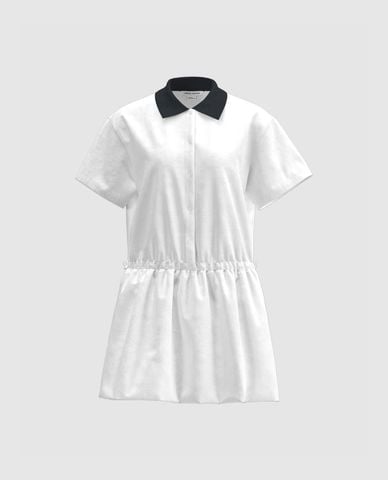  URBAN REVIVO - Đầm sơ mi mini cổ bẻ A Line 