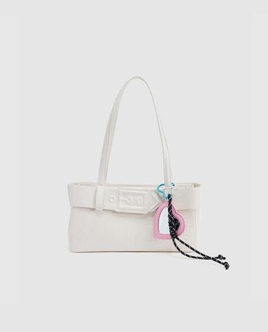  URBAN REVIVO - Túi đeo vai nữ phom chữ nhật cá tính 