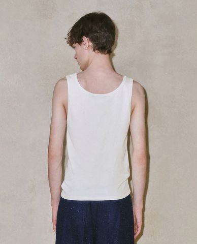  URBAN REVIVO - Áo ba lỗ nam cổ tròn hiện đại 