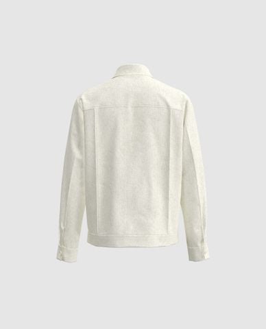  URBAN REVIVO - Áo khoác sơ mi nam phối túi hộp 