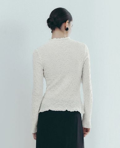  URBAN REVIVO - Áo dệt kim nữ tay dài thanh lịch 