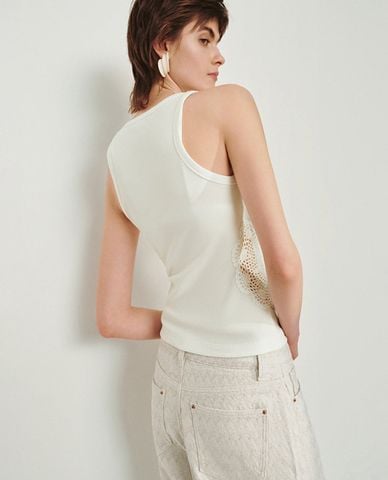  URBAN REVIVO - Áo ba lỗ nữ cổ tròn thời trang 