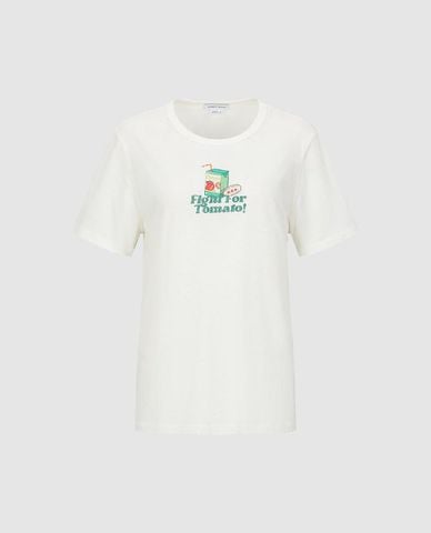  URBAN REVIVO - Áo thun nữ cổ tròn tay ngắn Printed 