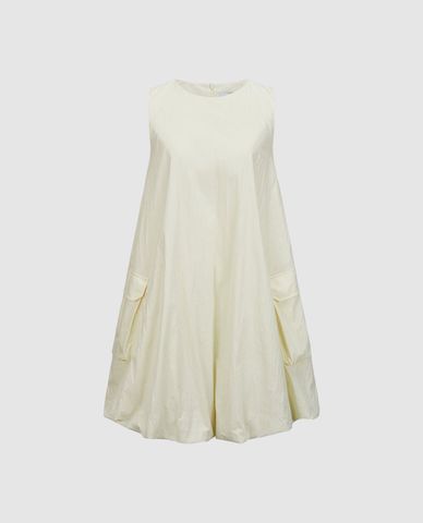  URBAN REVIVO - Đầm sát nách mini cổ tròn thời trang 