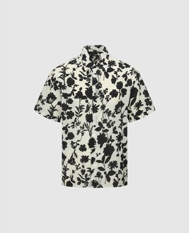  URBAN REVIVO - Áo sơ mi nam phối họa tiết độc đáo Aloha 