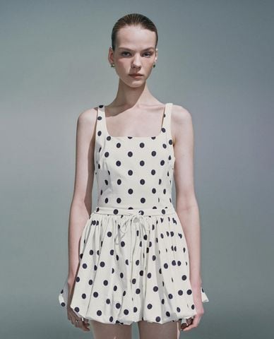  URBAN REVIVO - Đầm hai dây mini dáng bồng 