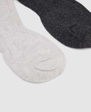  URBAN REVIVO - Set 2 đôi vớ nam cổ thấp 