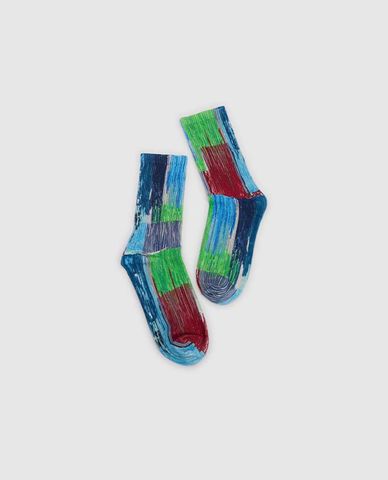  URBAN REVIVO - Vớ nam cổ cao phối màu độc đáo 