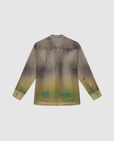  URBAN REVIVO - Áo sơ mi nam cổ bẻ tay dài hiện đại 