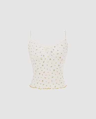  URBAN REVIVO - Áo hay dây nữ in hoa thời thượng 