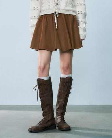  URBAN REVIVO - Chân váy chữ A mini hiện đại 