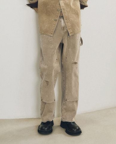  URBAN REVIVO - Quần jeans nam ống đứng thời thượng 