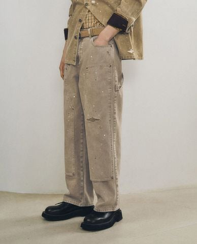  URBAN REVIVO - Quần jeans nam ống đứng thời thượng 