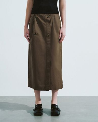  URBAN REVIVO - Chân váy chữ A midi thanh lịch 