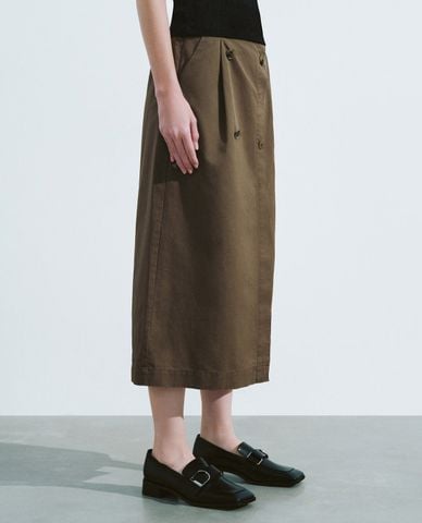  URBAN REVIVO - Chân váy chữ A midi thanh lịch 