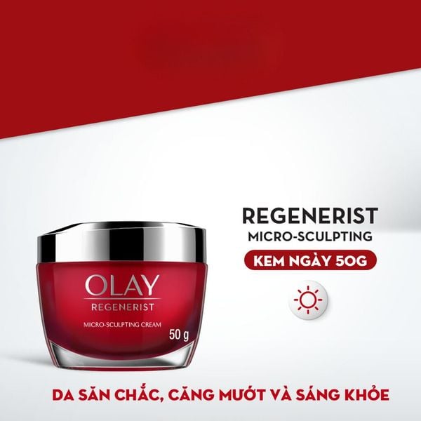 Kem Dưỡng Olay Regenerist Ngừa Lão Hóa Da Ban Ngày 50g Regenerist Micro-Sculpting Cream