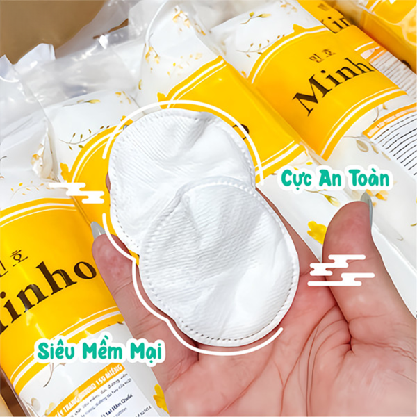 (CÔNG TY) Bông Tẩy Trang Minho Cotton (230 miếng) và 150m