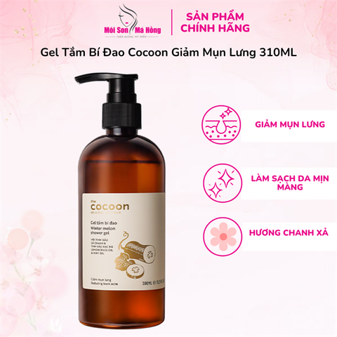 Gel Tắm Bí Đao Cocoon Làm Giảm Mụn Lưng 310ml