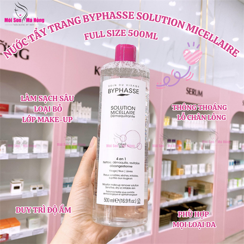 (CÔNG TY) Nước Tẩy Trang Byphasse Cho Mọi Loại Da 500ml Solution Micerallaire Face
