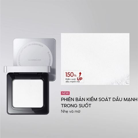 Phấn Nén Kiềm Dầu, Chống Nước Carslan Black Magnet Soft Mist Powder 8g (02 vỏ xám) - NÉN VỎ XÁM TRONG SUỐT